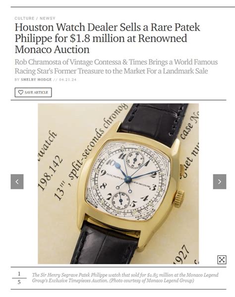 amelia earhart patek philippe|Houston Watch Dealer Sells a Rare Patek Philippe for $1.8 .